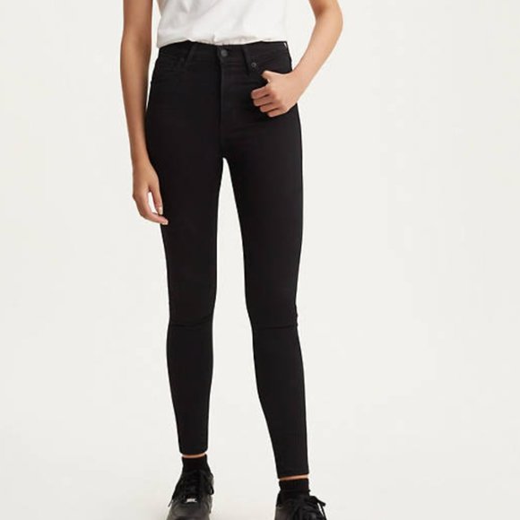 Levi's Denim - Levi's Mile High Super Skinny Black Jeans